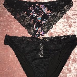 Victoria’s Secret Black Lace Panties